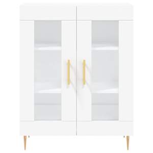 Skříň highboard bílá 69,5 x 34 x 180 cm kompozitní dřevo - obrázek 8