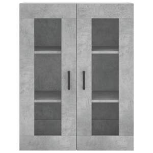 Skříň highboard betonově šedá 69,5x34x180 cm kompozitní dřevo - obrázek 6