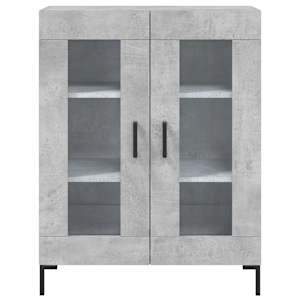 Skříň highboard betonově šedá 69,5x34x180 cm kompozitní dřevo - obrázek 8