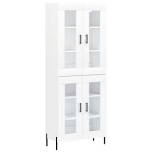 Skříň highboard bílá 69,5 x 34 x 180 cm kompozitní dřevo - obrázek 2