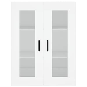 Skříň highboard bílá 69,5 x 34 x 180 cm kompozitní dřevo - obrázek 6