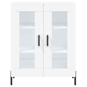 Skříň highboard bílá 69,5 x 34 x 180 cm kompozitní dřevo - obrázek 8