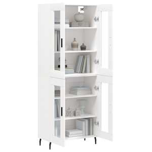 Skříň highboard bílá 69,5 x 34 x 180 cm kompozitní dřevo - obrázek 3