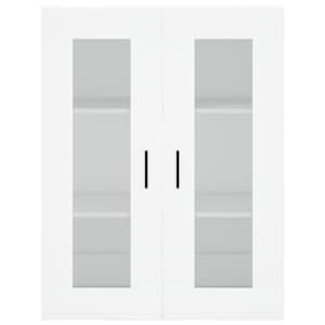 Skříň highboard bílá 69,5 x 34 x 180 cm kompozitní dřevo - obrázek 6