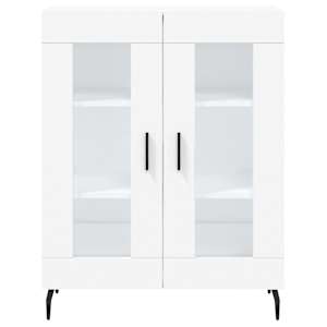 Skříň highboard bílá 69,5 x 34 x 180 cm kompozitní dřevo - obrázek 8