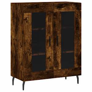 Skříň highboard kouřový dub 69,5 x 34 x 180 cm kompozitní dřevo - obrázek 7