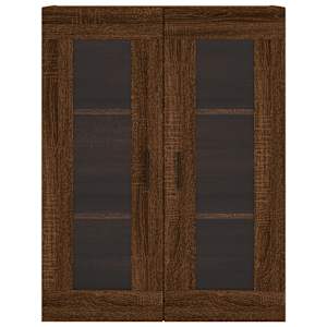 Skříň highboard hnědý dub 69,5 x 34 x 180 cm kompozitní dřevo - obrázek 6