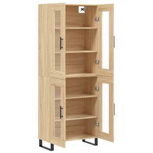 Skříň highboard dub sonoma 69,5 x 34 x 180 cm kompozitní dřevo - obrázek 4