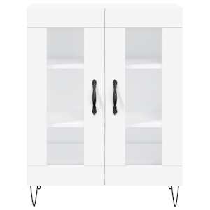 Skříň highboard bílá 69,5 x 34 x 180 cm kompozitní dřevo - obrázek 8