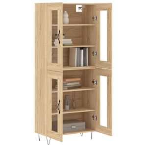 Skříň highboard dub sonoma 69,5 x 34 x 180 cm kompozitní dřevo - obrázek 3