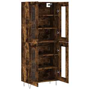 Skříň highboard kouřový dub 69,5 x 34 x 180 cm kompozitní dřevo - obrázek 4