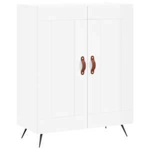 Skříň highboard lesklá bílá 69,5 x 34 x 180 cm kompozitní dřevo - obrázek 7