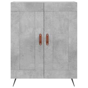 Skříň highboard betonově šedá 69,5x34x180 cm kompozitní dřevo - obrázek 8