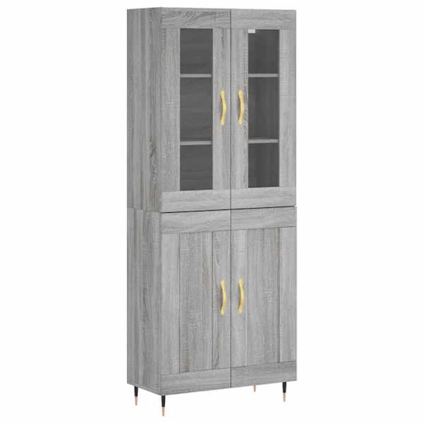 vidaXL k&otilde;rge kapp, hall Sonoma tamm, 69,5 x 34 x 180 cm, tehispuit