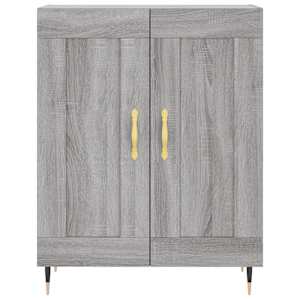 Skříň highboard šedá sonoma 69,5 x 34 x 180 cm kompozitní dřevo - obrázek 8