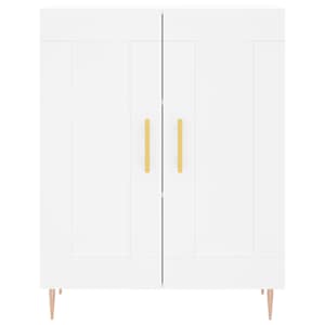 Skříň highboard bílá 69,5 x 34 x 180 cm kompozitní dřevo - obrázek 8