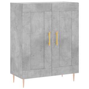 Skříň highboard betonově šedá 69,5x34x180 cm kompozitní dřevo - obrázek 7
