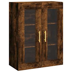 Skříň highboard kouřový dub 69,5 x 34 x 180 cm kompozitní dřevo - obrázek 5