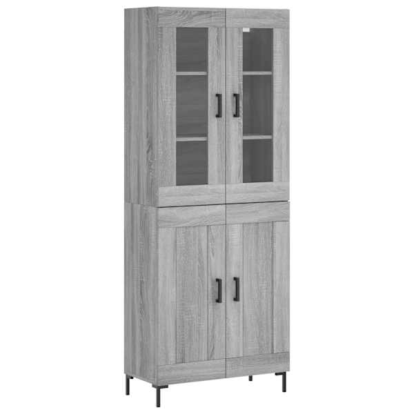 vidaXL k&otilde;rge kapp, hall Sonoma tamm, 69,5 x 34 x 180 cm, tehispuit