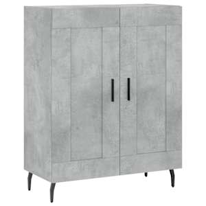 Skříň highboard betonově šedá 69,5x34x180 cm kompozitní dřevo - obrázek 7