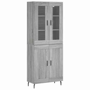 Skříň highboard šedá sonoma 69,5 x 34 x 180 cm kompozitní dřevo - obrázek 2