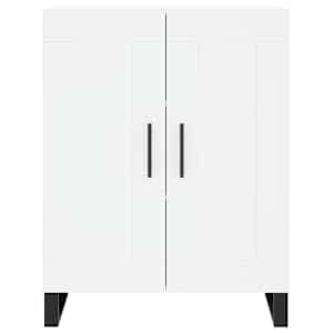 Skříň highboard bílá 69,5 x 34 x 180 cm kompozitní dřevo - obrázek 8