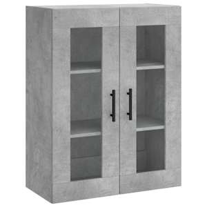Skříň highboard betonově šedá 69,5x34x180 cm kompozitní dřevo - obrázek 5
