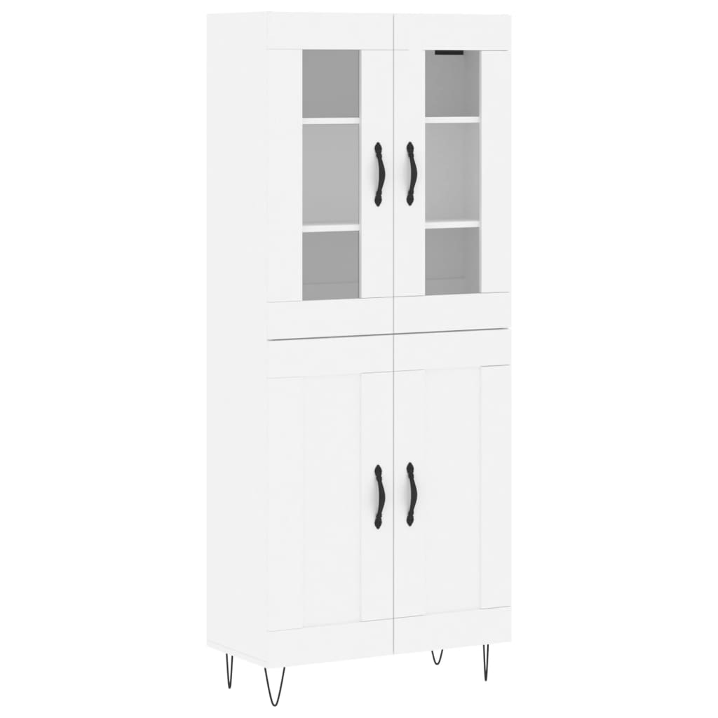 vidaXL Skříň highboard bílá 69,5 x 34 x 180 cm kompozitní dřevo