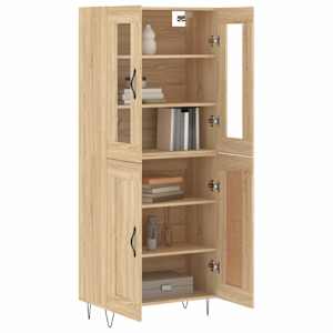 Skříň highboard dub sonoma 69,5 x 34 x 180 cm kompozitní dřevo - obrázek 3