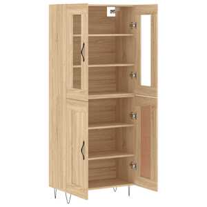 Skříň highboard dub sonoma 69,5 x 34 x 180 cm kompozitní dřevo - obrázek 4