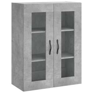 Skříň highboard betonově šedá 69,5x34x180 cm kompozitní dřevo - obrázek 5