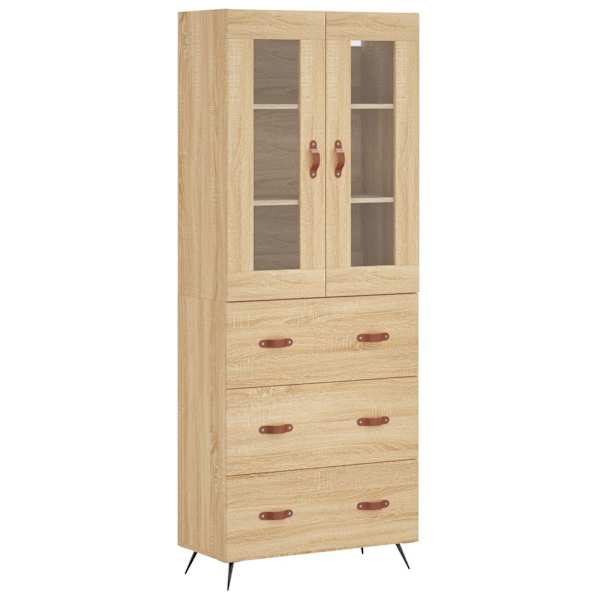 vidaXL k&otilde;rge kapp, Sonoma tamm, 69,5 x 34 x 180 cm, tehispuit