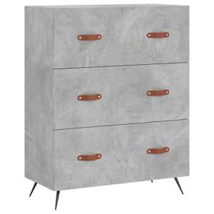 Skříň highboard betonově šedá 69,5x34x180 cm kompozitní dřevo - obrázek 7