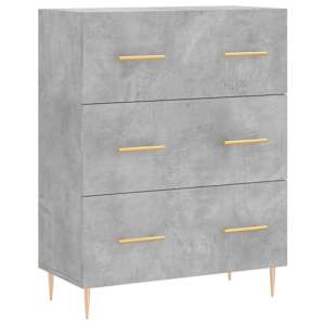Skříň highboard betonově šedá 69,5x34x180 cm kompozitní dřevo - obrázek 7