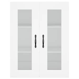 Skříň highboard bílá 69,5 x 34 x 180 cm kompozitní dřevo - obrázek 6