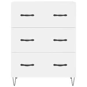 Skříň highboard bílá 69,5 x 34 x 180 cm kompozitní dřevo - obrázek 8