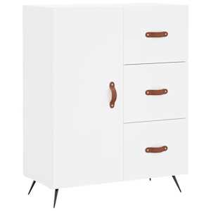 Skříň highboard bílá 69,5 x 34 x 180 cm kompozitní dřevo - obrázek 7