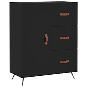 Skříň highboard černá 69,5 x 34 x 180 cm kompozitní dřevo - obrázek 7