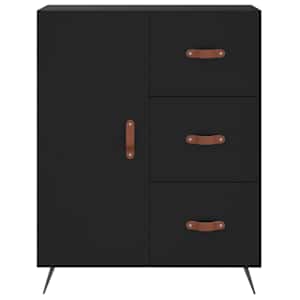 Skříň highboard černá 69,5 x 34 x 180 cm kompozitní dřevo - obrázek 8