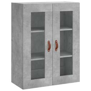 Skříň highboard betonově šedá 69,5x34x180 cm kompozitní dřevo - obrázek 5