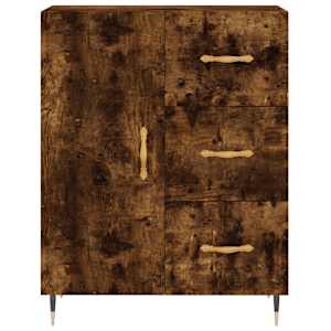 Skříň highboard kouřový dub 69,5 x 34 x 180 cm kompozitní dřevo - obrázek 8