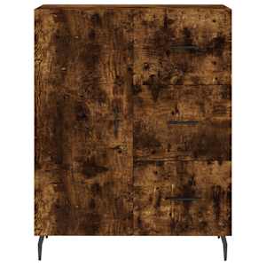 Skříň highboard kouřový dub 69,5 x 34 x 180 cm kompozitní dřevo - obrázek 8