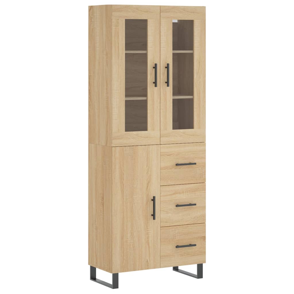 VidaXL Skříň highboard dub sonoma 69,5 x 34 x 180 cm kompozitní dřevo