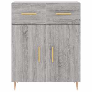 Skříň highboard šedá sonoma 69,5 x 34 x 180 cm kompozitní dřevo - obrázek 8
