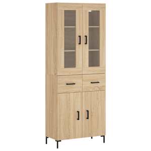 Skříň highboard dub sonoma 69,5 x 34 x 180 cm kompozitní dřevo - obrázek 2