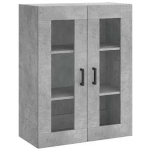 Skříň highboard betonově šedá 69,5x34x180 cm kompozitní dřevo - obrázek 5