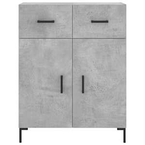 Skříň highboard betonově šedá 69,5x34x180 cm kompozitní dřevo - obrázek 8