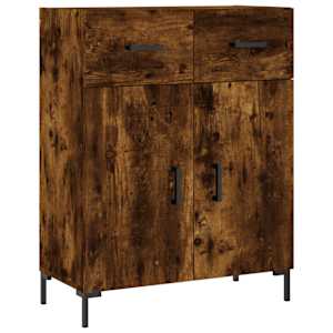 Skříň highboard kouřový dub 69,5 x 34 x 180 cm kompozitní dřevo - obrázek 7