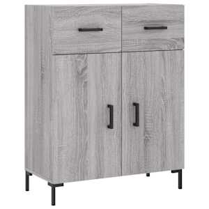 Skříň highboard šedá sonoma 69,5 x 34 x 180 cm kompozitní dřevo - obrázek 7