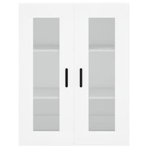 Skříň highboard bílá 69,5 x 34 x 180 cm kompozitní dřevo - obrázek 6